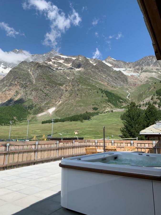 Palace Luxury Wellness Apartment And Boutique Hotel Ski-In-Out Saas-Fee Ngoại thất bức ảnh